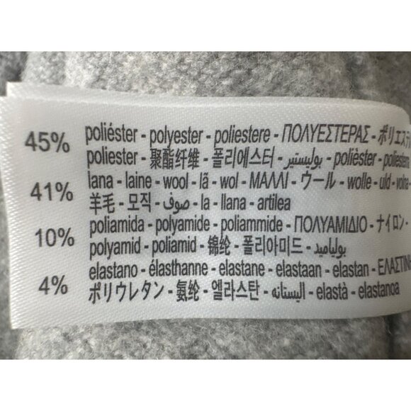 2/$30 ZARA Attractive Light Gray Large Knit Sweater Polyester & Wool Blend - Picture 14 of 15